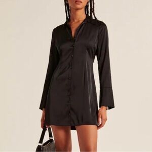Abercrombie & Fitch Black Long Sleeve Dress